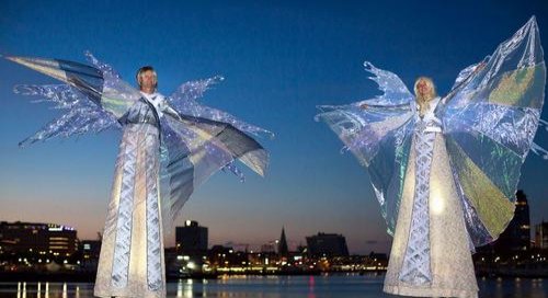 Engel Deluxe — Stelzen-Walkact von Stelzentheater Björn de Vil